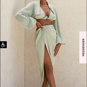 House of CB skirt and blouse set.